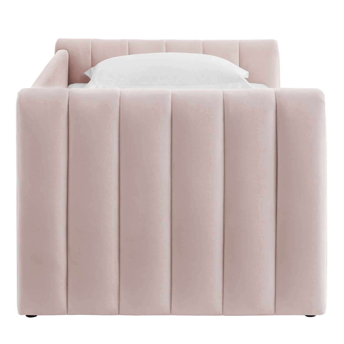 Veyla Tufted Velvet Twin Daybed with Trundle
