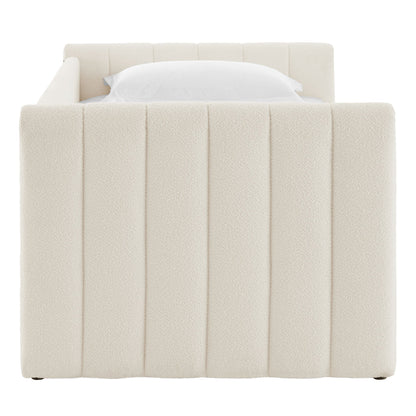 Veyla Tufted Boucle Twin Daybed and Trundle