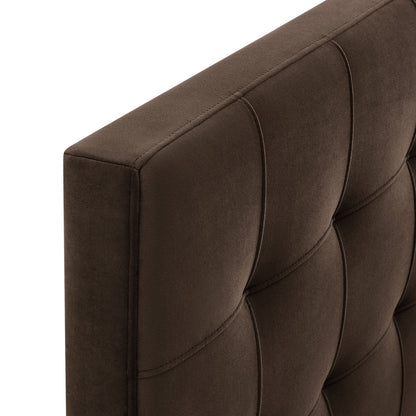 Lily Stain-Resistant Performance Velvet Headboard by Modway in chocolate brown velvet on Tampa Home & Garden Store