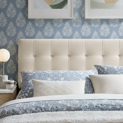 Lily stain-resistant performance velvet headboard cream beige by Modway on Tampa Home & Garden Store