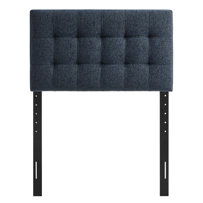 Lily Upholstered Headboard, navy fabric with square tufting, by Modway on Tampa Home & Garden Store