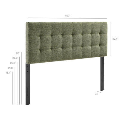 Lily Upholstered Headboard olive-green tufted fabric with square tufting by Modway HouseOfZazla on Tampa Home & Garden Store