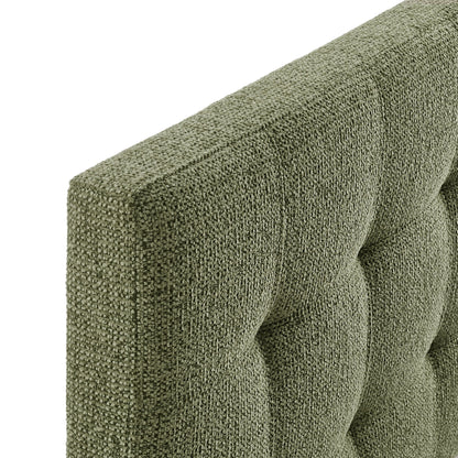 Lily Upholstered Headboard by Modway olive green boucle fabric textured upholstery HouseOfZazla on Tampa Home & Garden Store