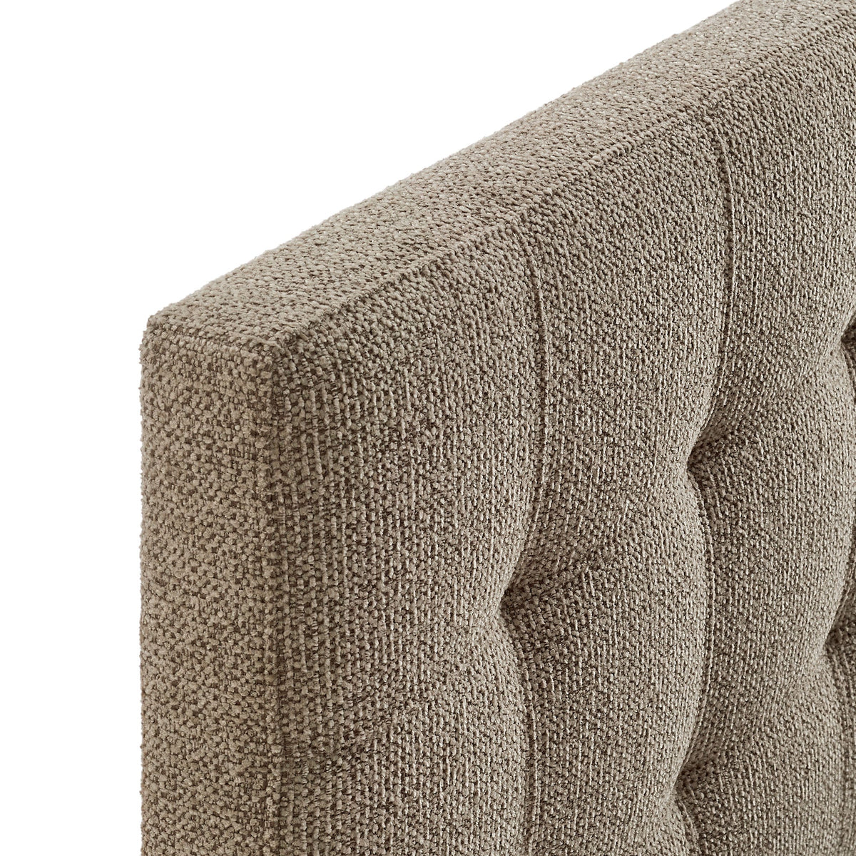 Lily upholstered headboard taupe boucle fabric HouseOfZazla on Tampa Home & Garden Store