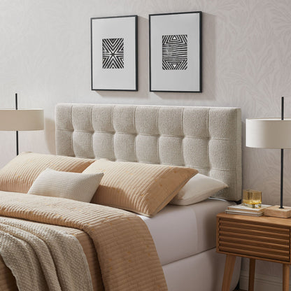 Lily Upholstered Headboard by Modway, tufted with black geometric detail HouseOfZazla on Tampa Home & Garden Store