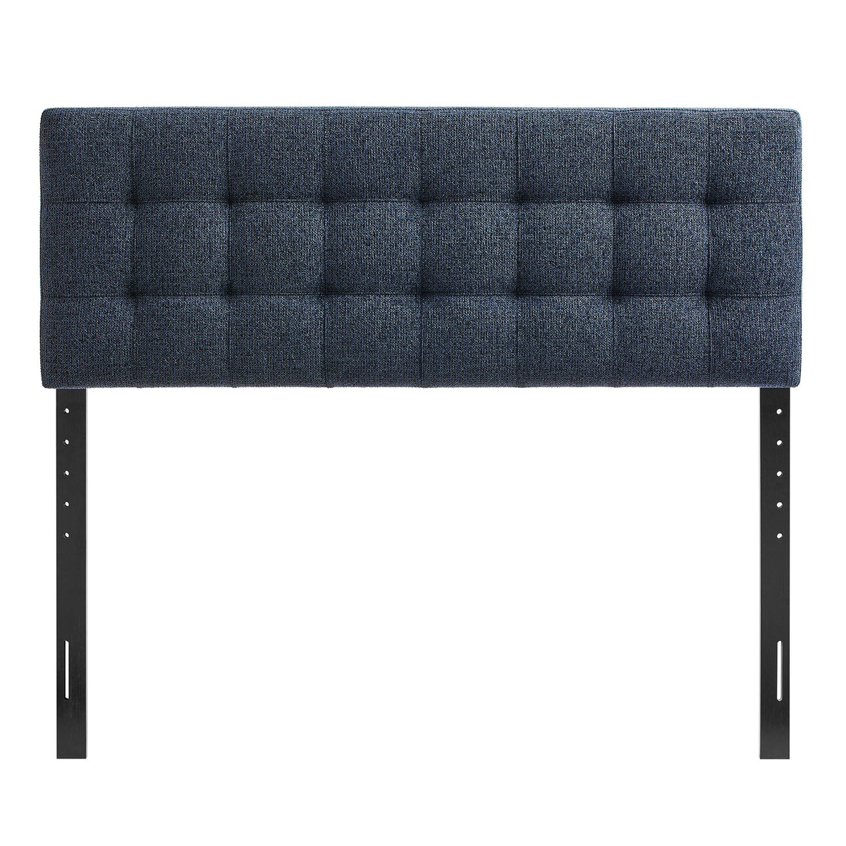 Lily Upholstered Headboard by Modway blue-gray fabric with tufted square panels on Tampa Home & Garden Store
