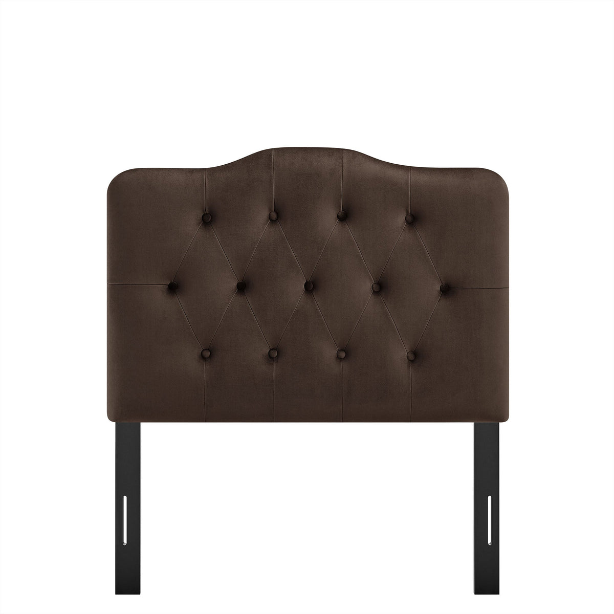 Annabel stain-resistant velvet headboard in brown by Modway, HouseOfZazla on Tampa Home & Garden Store