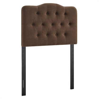 Annabel Premium Linen Blend Headboard by Modway in warm brown with diamond tufting on Tampa Home & Garden Store