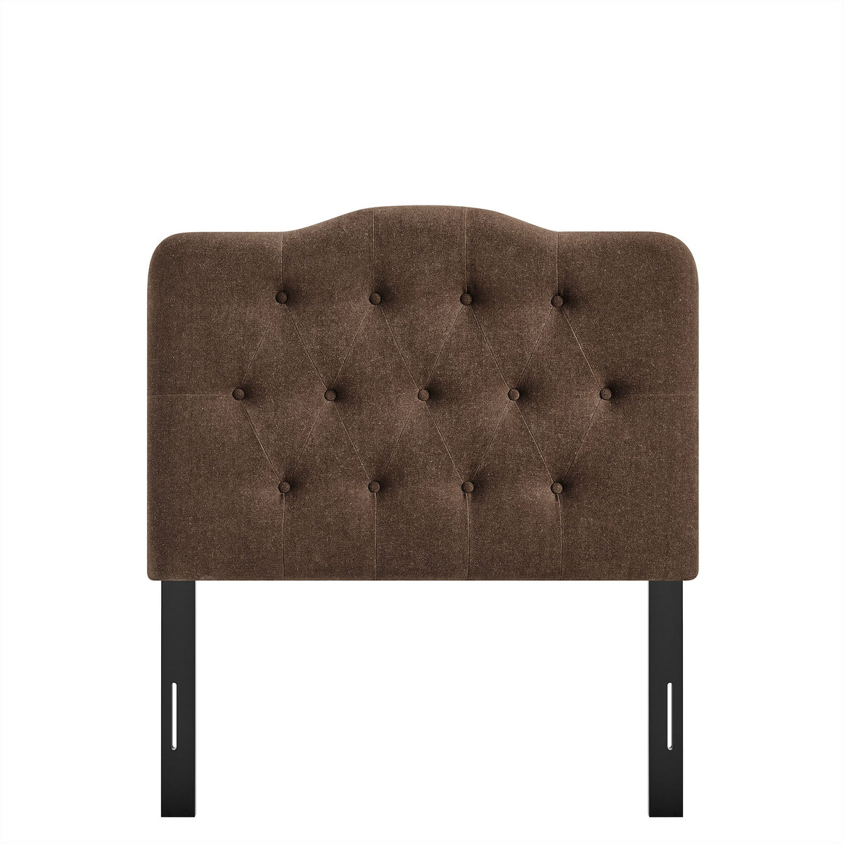 Annabel Premium Linen Blend Headboard by HouseOfZazla, tufted linen with diamond buttons on Tampa Home & Garden Store