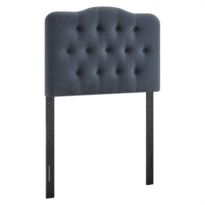 Annabel Premium Linen Blend Headboard dark navy tufted upholstery by Modway on Tampa Home & Garden Store