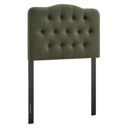 Annabel Premium Linen Blend Headboard by Modway with olive-green tufted fabric on Tampa Home & Garden Store