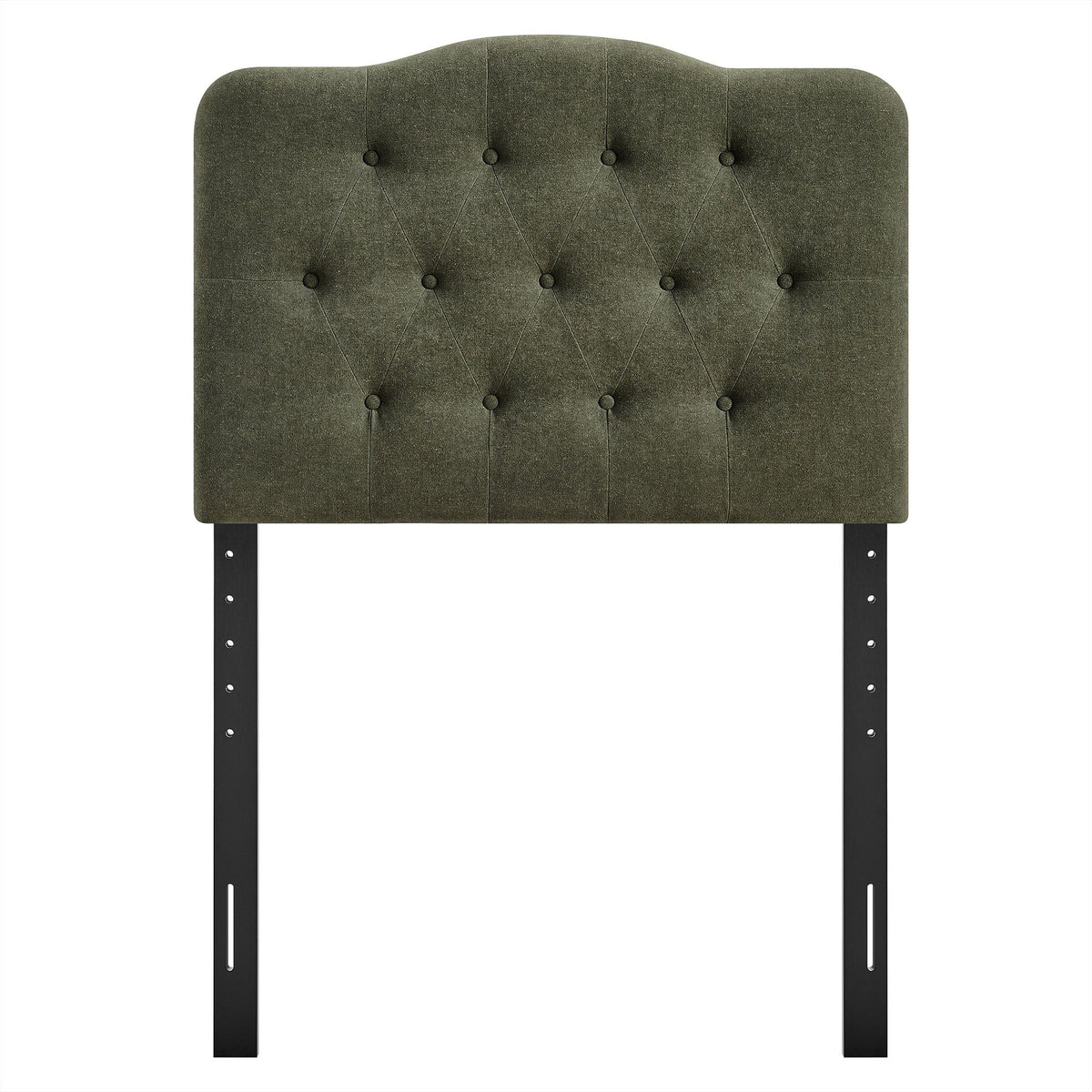 Headboard Annabel Premium Linen Blend in olive green with diamond tufting by Modway on Tampa Home & Garden Store