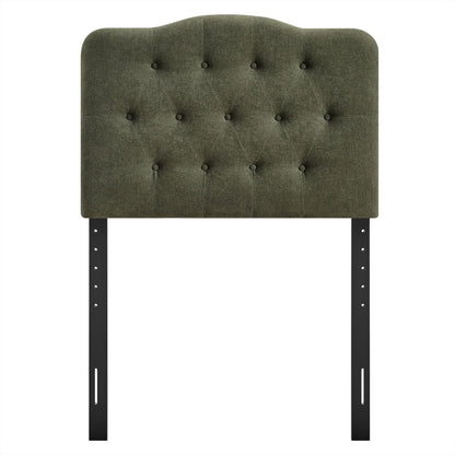 Headboard Annabel Premium Linen Blend in olive green with diamond tufting by Modway on Tampa Home & Garden Store