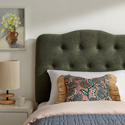 Annabel premium linen blend headboard by Modway in dark green tufted upholstery on Tampa Home & Garden Store