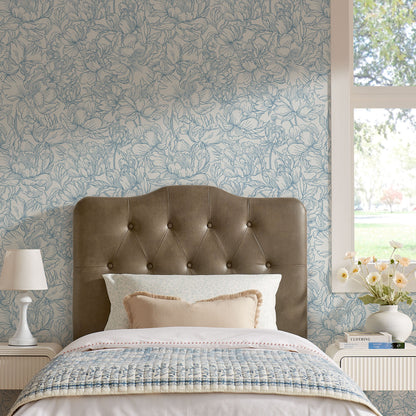 Annabel faux leather headboard by Modway, brown tufted headboard, bedroom focal piece on Tampa Home & Garden Store