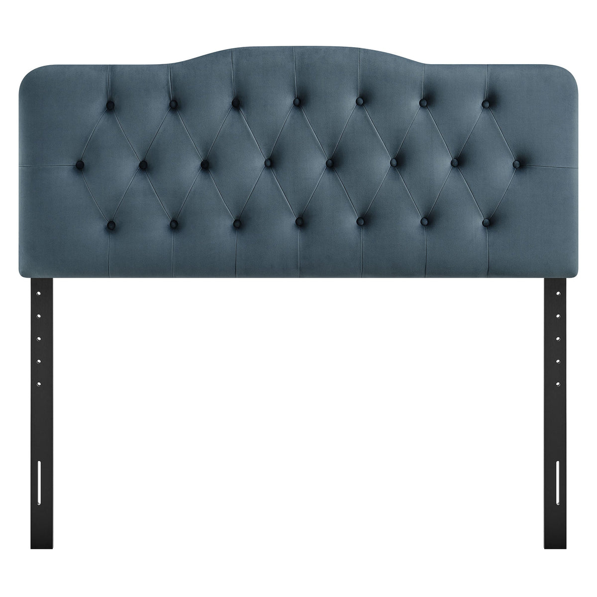 Annabel headboard, blue stain-resistant velvet with diamond tufting by Modway on Tampa Home & Garden Store