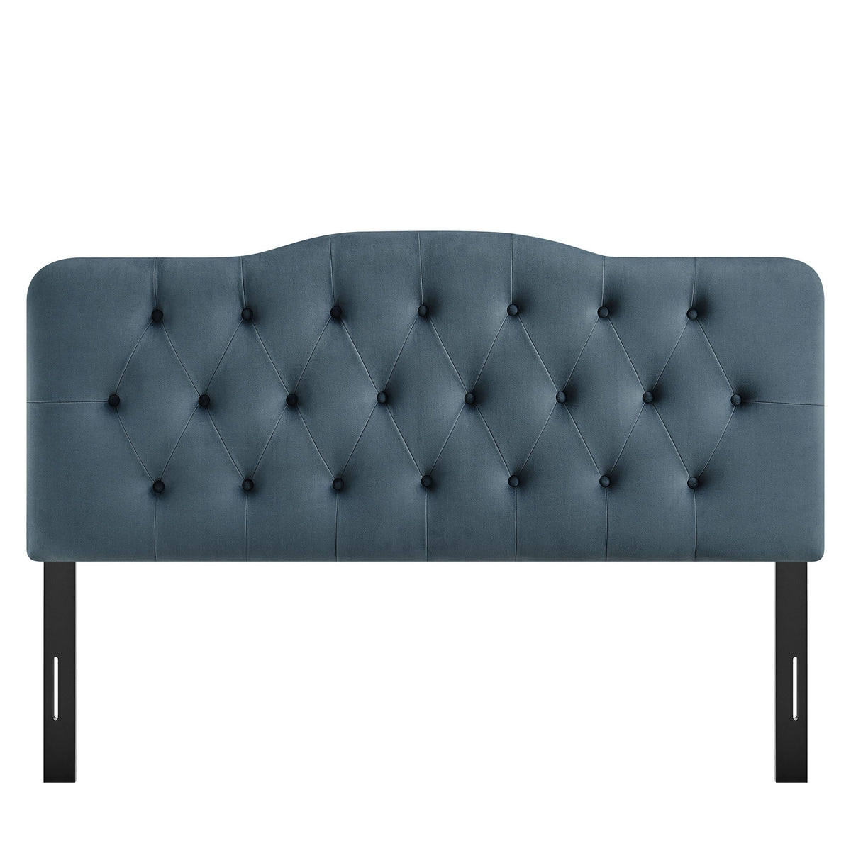 Annabel Stain-Resistant Velvet Headboard blue tufted curved top by Modway on Tampa Home & Garden Store