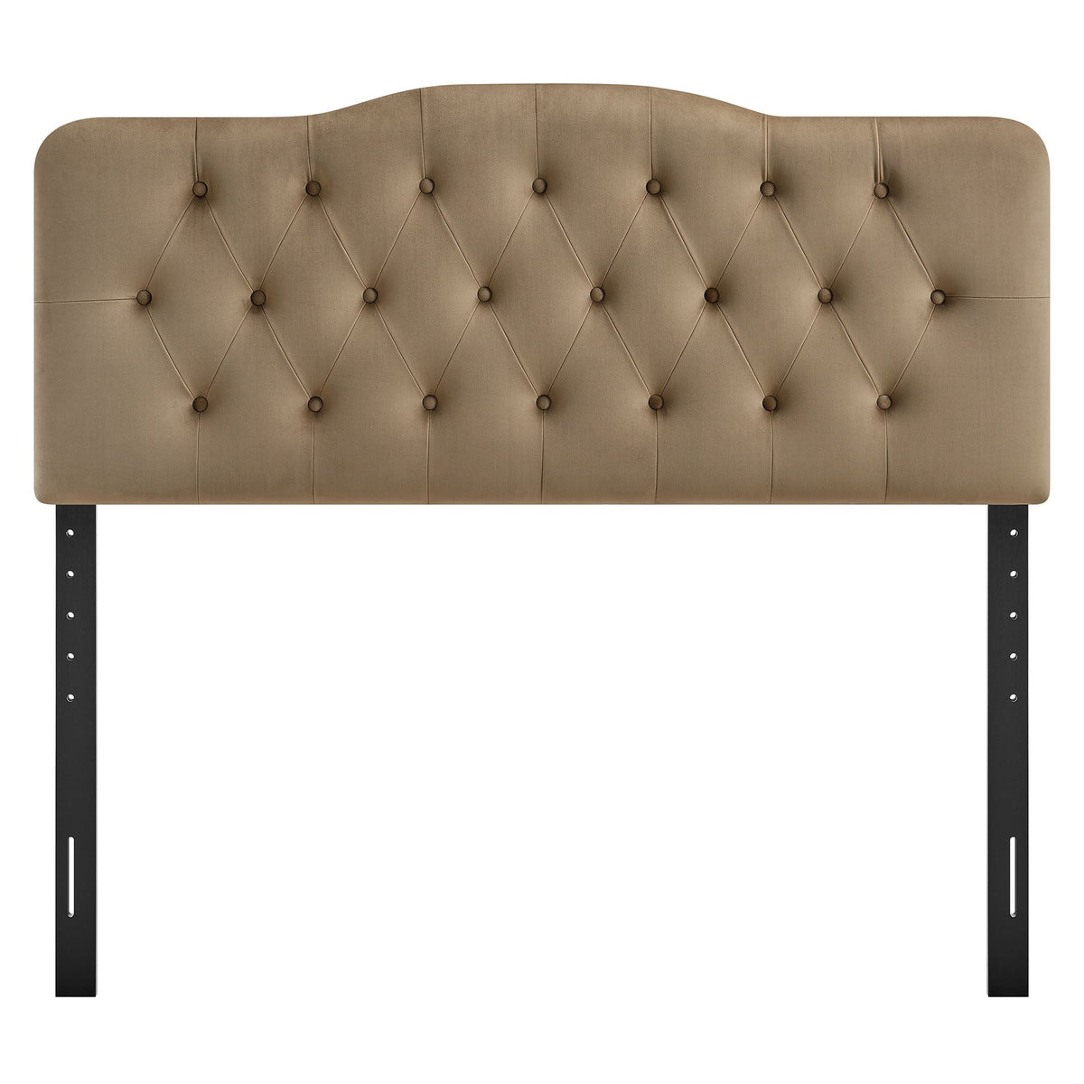 Annabel Stain-Resistant Performance Velvet Headboard beige tufted fabric by Modway on Tampa Home & Garden Store