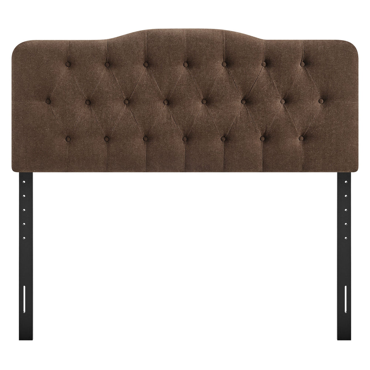 Headboard Annabel Premium Linen Blend by Modway, brown tufted fabric mounted on metal on Tampa Home & Garden Store