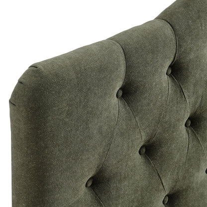 Annabel premium linen blend headboard in olive green tufted fabric by Modway on Tampa Home & Garden Store