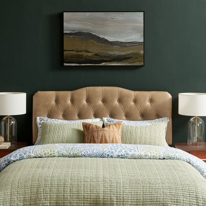 Annabel vegan leather headboard by Modway, tan tufted upholstery on Tampa Home & Garden Store