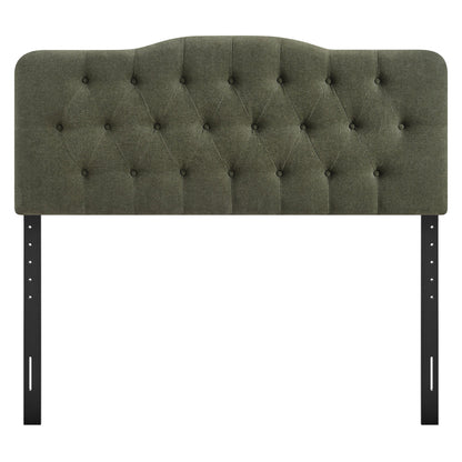 Annabel premium linen blend headboard in olive green with diamond tufting by Modway on Tampa Home & Garden Store