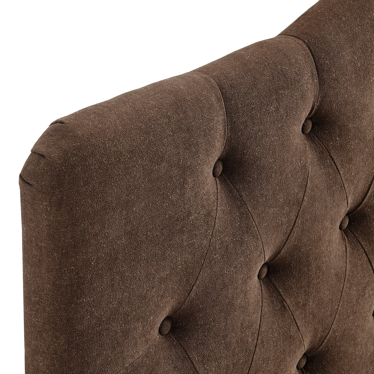 Annabel Premium Linen Blend Headboard by Modway, brown tufted linen texture on Tampa Home & Garden Store