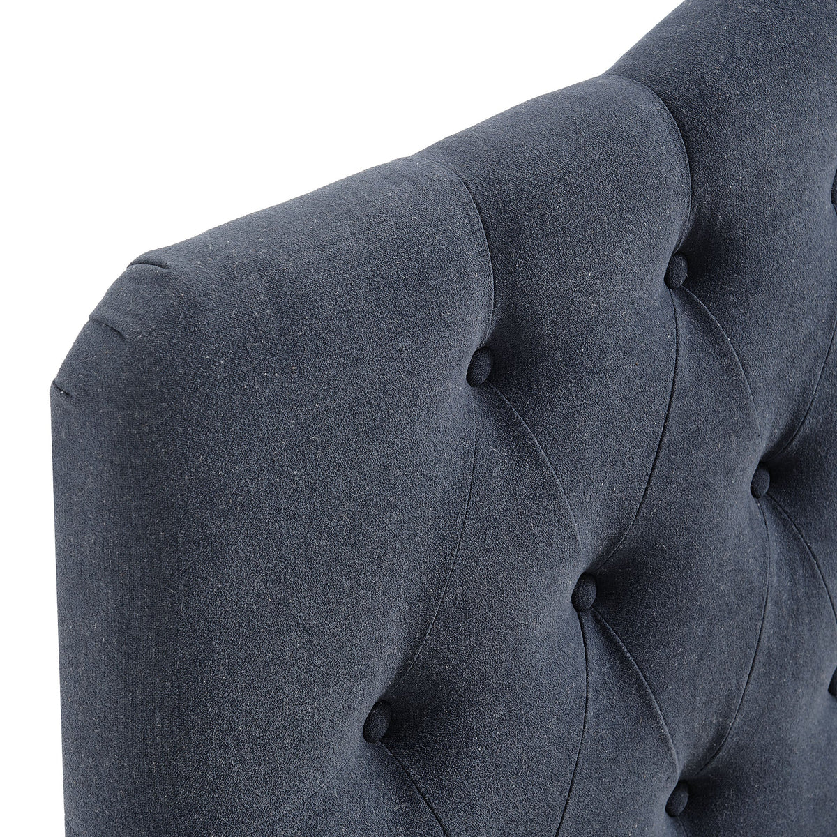 Annabel Premium Linen Blend Headboard by Modway in deep blue tufted upholstery on Tampa Home & Garden Store