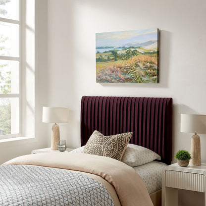 Eloise Stain-Resistant Performance Velvet Headboard burgundy with channel tufting Modway on Tampa Home & Garden Store