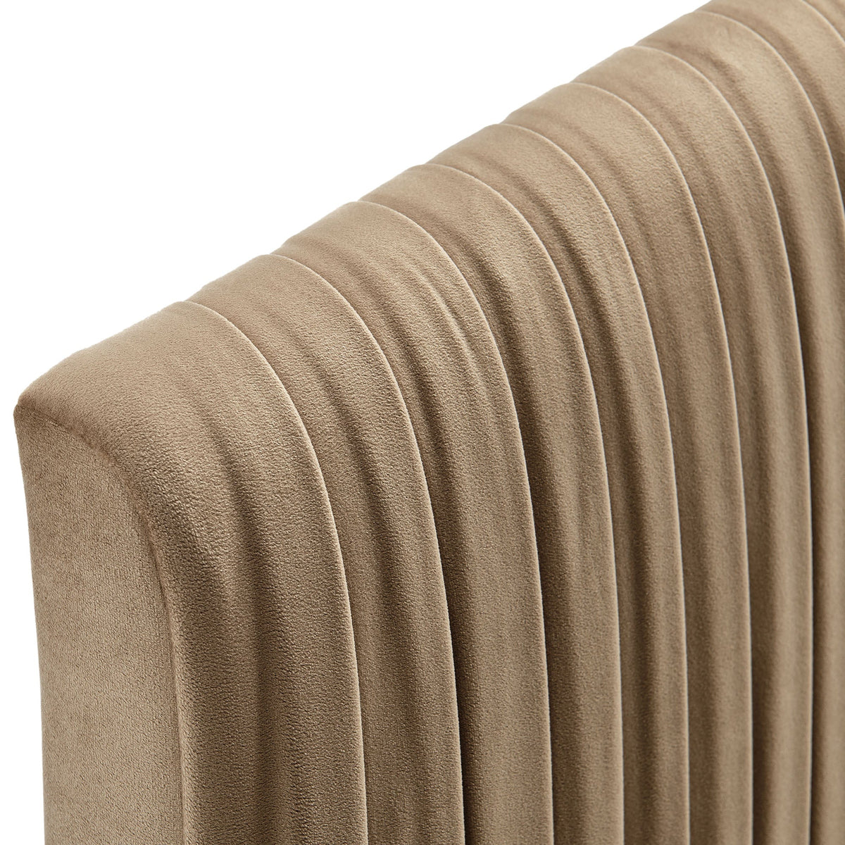Eloise Stain-Resistant Velvet Headboard by Modway in beige tufted velvet, HouseOfZazla on Tampa Home & Garden Store