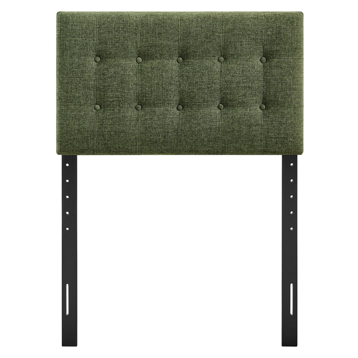 Emily Fabric Upholstered Headboard green textured fabric with grid tufting by Modway on Tampa Home & Garden Store