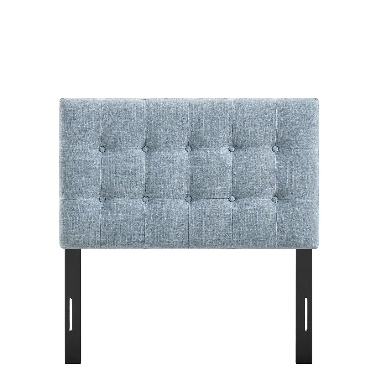 Emily Fabric Upholstered Headboard blue-gray tufted fabric by Modway on Tampa Home & Garden Store