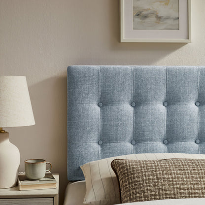 Emily Fabric Upholstered Headboard by Modway in blue-gray tufted fabric on Tampa Home & Garden Store
