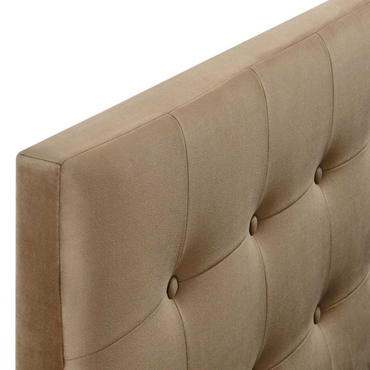 Headboard Emily Stain-Resistant Velvet by Modway beige curved tufted panels HouseOfZazla on Tampa Home & Garden Store