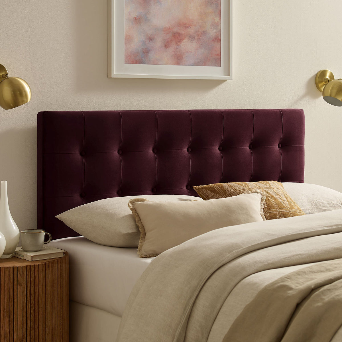 Headboard Emily Stain-Resistant Performance Velvet by Modway on Tampa Home & Garden Store