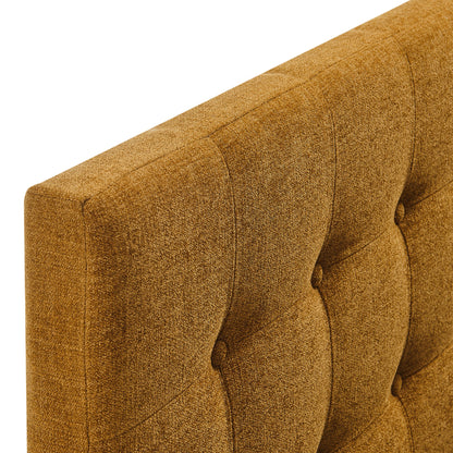 Emily Fabric Upholstered Headboard by Modway in golden boucle fabric on Tampa Home & Garden Store