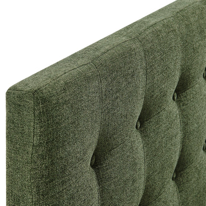 Emily Fabric Upholstered Headboard by Modway in olive green textured fabric on Tampa Home & Garden Store