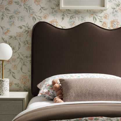 Athena stain-resistant performance velvet headboard in brown by Modway on Tampa Home & Garden Store