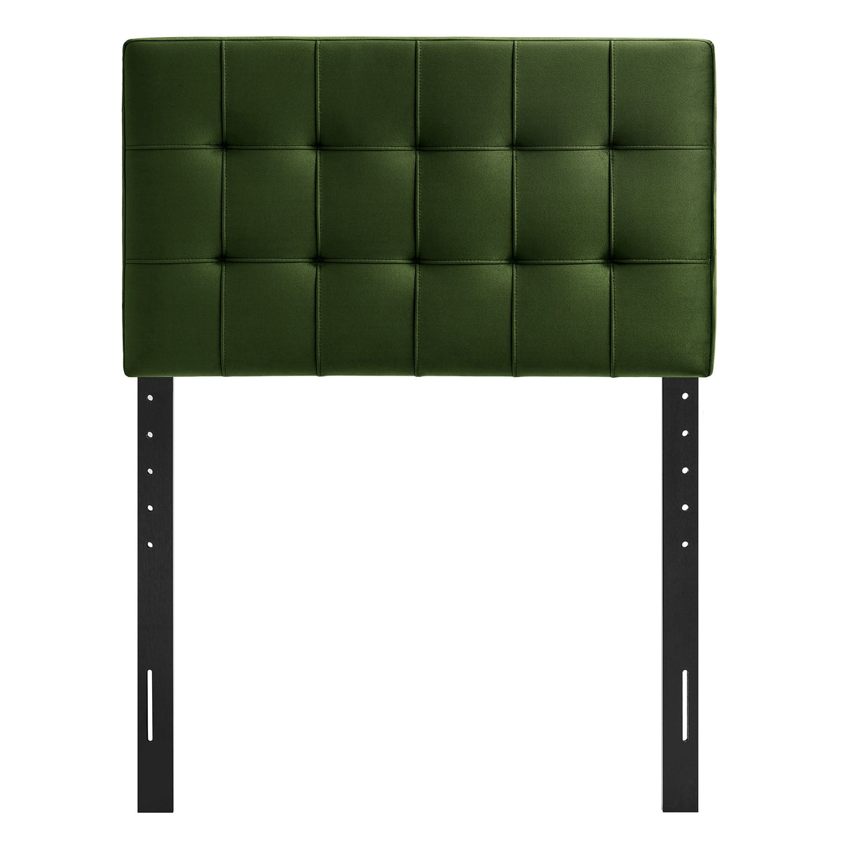 Headboard Lily Stain-Resistant Performance Velvet by Modway, green tufted panels on Tampa Home & Garden Store