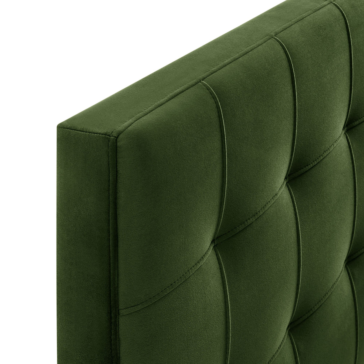 Lily Stain-Resistant Velvet Headboard emerald-green with stitched channels by Modway HouseOfZazla on Tampa Home & Garden Store