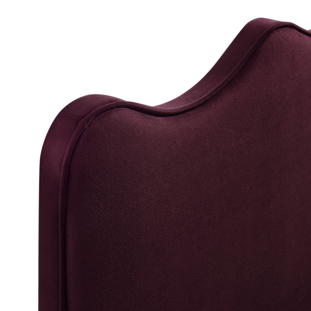 Athena Stain-Resistant Performance Velvet Headboard in burgundy velvet on Tampa Home & Garden Store