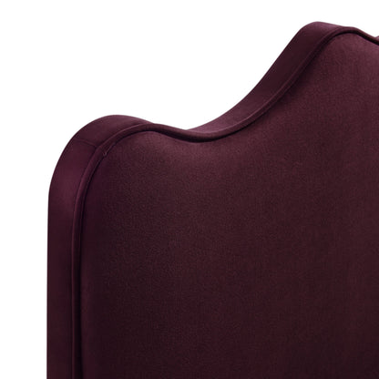 Athena stain-resistant performance velvet headboard in burgundy by Modway on Tampa Home & Garden Store