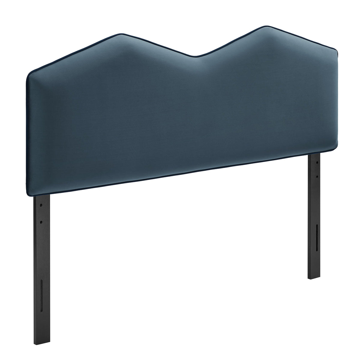 Cosette Performance Velvet Headboard by Modway in deep blue velvet with black piping on Tampa Home & Garden Store