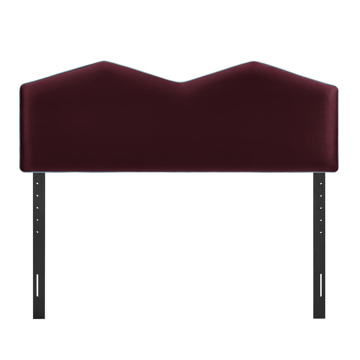 Cosette Performance Velvet Headboard burgundy velvet with double-wave top by Modway on Tampa Home & Garden Store