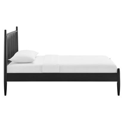 Zane Spindle Bed Frame black metal bed with vertical spindles by HouseOfZazla on Tampa Home & Garden Store