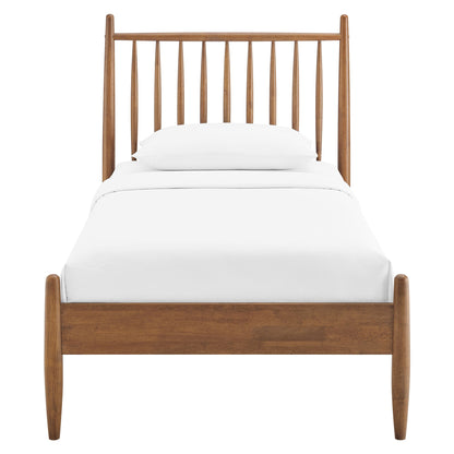 Zane Spindle Bed Frame by Modway, natural wood spindle headboard and footboard, full bed on Tampa Home & Garden Store