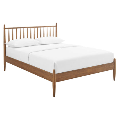 Zane Spindle Bed Frame by Modway, wooden bed with spindle headboard, natural finish on Tampa Home & Garden Store