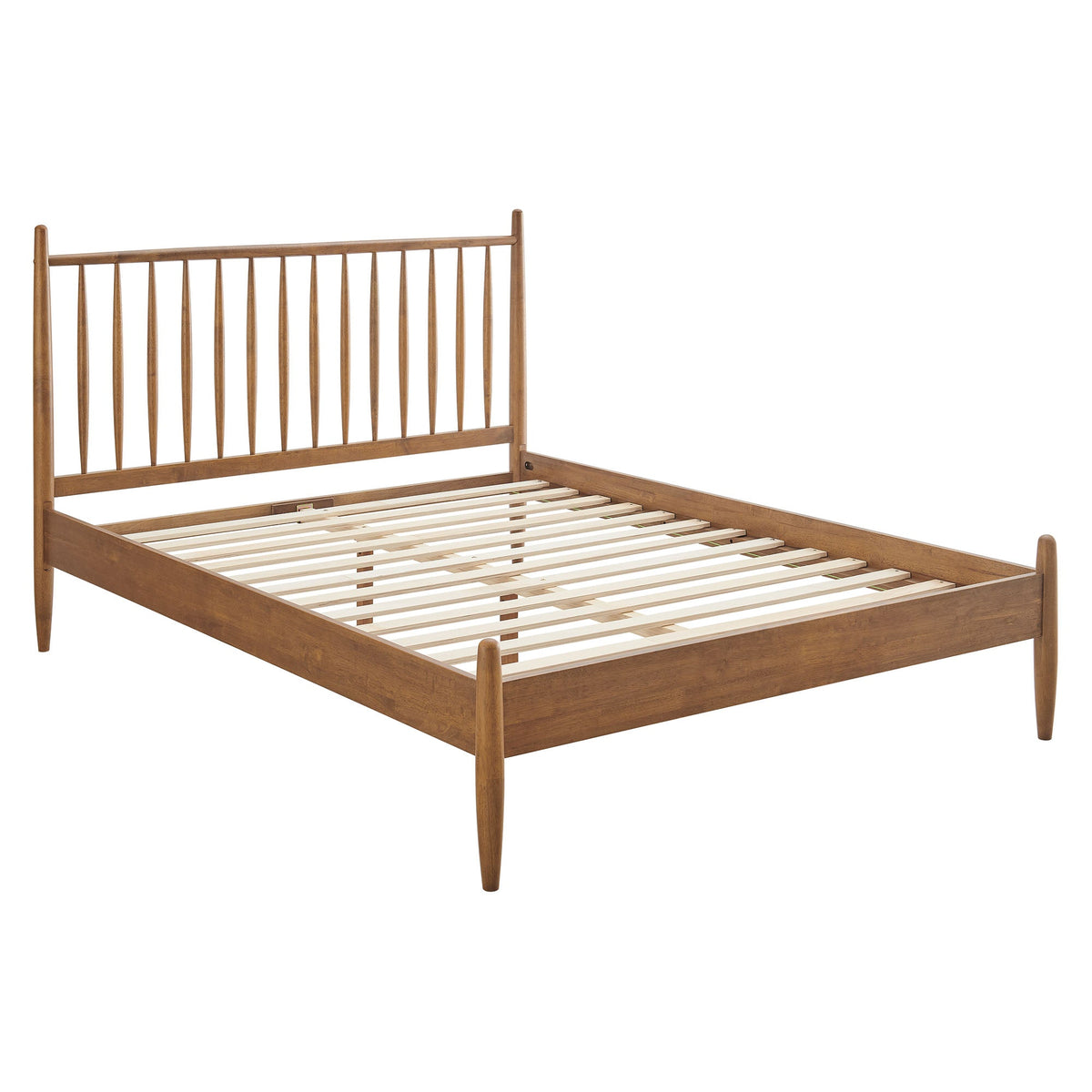 Zane Spindle Bed by Modway, wooden bed frame with spindle headboard in warm oak finish on Tampa Home & Garden Store