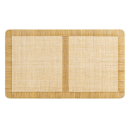Modway Sandy wall-mounted wood and rattan headboard natural beige woven panels on Tampa Home & Garden Store