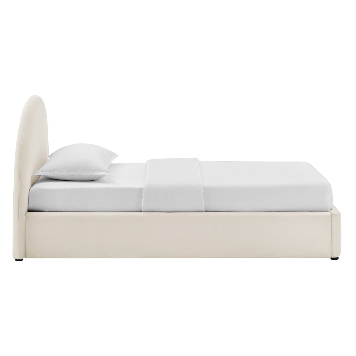 Resort Arched Performance Velvet Storage Platform Bed Frame by Modway in ivory velvet on Tampa Home & Garden Store